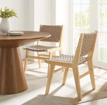 Load image into Gallery viewer, Saoirse Woven Rope Wood Dining Side Chair - Set of 2