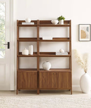 Load image into Gallery viewer, Bixby Wood Bookshelves - Set of 2