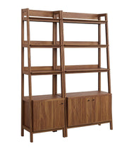 Load image into Gallery viewer, Bixby Wood Bookshelves - Set of 2