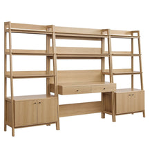 Load image into Gallery viewer, Bixby 3-Piece Wood Office Desk and Bookshelf