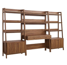 Load image into Gallery viewer, Bixby 3-Piece Wood Office Desk and Bookshelf