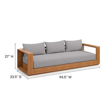Load image into Gallery viewer, Tahoe Outdoor Patio Acacia Wood Sofa