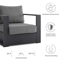 Load image into Gallery viewer, Tahoe Outdoor Patio Powder-Coated Aluminum Armchair