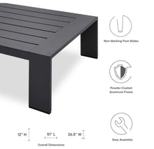 Load image into Gallery viewer, Tahoe Outdoor Patio Powder-Coated Aluminum Coffee Table