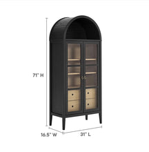 Load image into Gallery viewer, Nolan Tall Arched Storage Display Cabinet