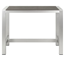 Load image into Gallery viewer, Shore Outdoor Patio Aluminum Rectangle Bar Table