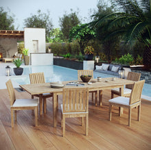 Load image into Gallery viewer, Marina Outdoor Patio Teak Dining Set