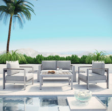 Load image into Gallery viewer, Shore 6 Piece Outdoor Patio Aluminum Sofa Set