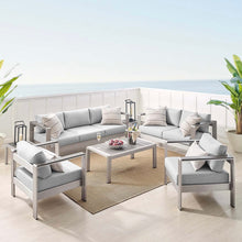 Load image into Gallery viewer, Shore Outdoor Patio Aluminum Sectional Sofa Set