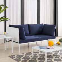 Load image into Gallery viewer, Harmony Sunbrella® Outdoor Patio Aluminum Seating Set