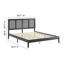 Load image into Gallery viewer, Sirocco Rattan and Wood Platform Bed