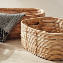 Load image into Gallery viewer, Cane Baskets, set of 3