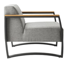 Load image into Gallery viewer, Sauve Outdoor Patio Aluminum and Fabric Armchair