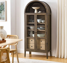 Load image into Gallery viewer, Nolan Tall Arched Storage Display Cabinet