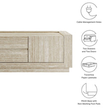 Load image into Gallery viewer, Hollis 59" Travertine TV Stand in Travertine