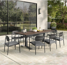 Load image into Gallery viewer, Aeris 9-Piece Outdoor Patio Aluminum Dining Set