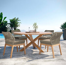 Load image into Gallery viewer, Wellspring 5-Piece Outdoor Patio Teak Wood Dining Set