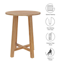 Load image into Gallery viewer, Wellspring 3-Piece Outdoor Patio Teak Wood Bar Set