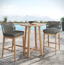 Load image into Gallery viewer, Wellspring 3-Piece Outdoor Patio Teak Wood Bar Set