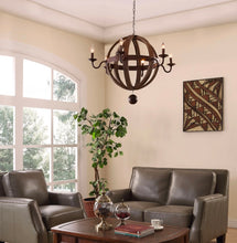 Load image into Gallery viewer, Catapult Chandelier in Antique Brass