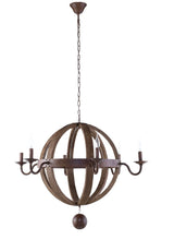 Load image into Gallery viewer, Catapult Chandelier in Antique Brass