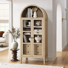 Load image into Gallery viewer, Nolan Tall Arched Storage Display Cabinet