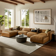 Load image into Gallery viewer, Auren 6-Piece Upholstered Vegan Leather Modular Sofa