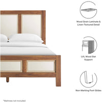 Load image into Gallery viewer, Capri Wood Grain Queen Platform Bed in Walnut