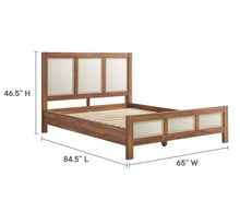 Load image into Gallery viewer, Capri Wood Grain Queen Platform Bed in Walnut