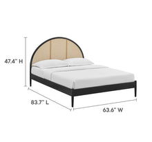 Load image into Gallery viewer, Odette Queen Arched Rattan Cane Platform Bed