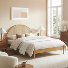 Load image into Gallery viewer, Odette Queen Arched Rattan Cane Platform Bed