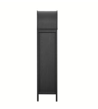 Load image into Gallery viewer, Vaughn 71" Arched Storage Display Cabinet in Black