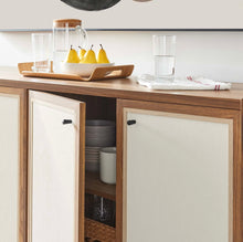 Load image into Gallery viewer, Capri 65" Wood Grain Sideboard Storage Cabinet in Walnut