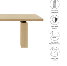 Load image into Gallery viewer, Piston 82" Rectangular Wood Dining Table in Natural