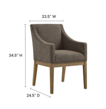 Load image into Gallery viewer, Alton Fabric Upholstered Dining Armchair