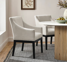 Load image into Gallery viewer, Alton Fabric Upholstered Dining Armchair
