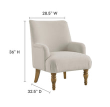 Load image into Gallery viewer, Ellington Fabric Upholstered Accent Armchair