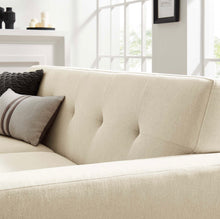 Load image into Gallery viewer, Engage Herringbone Fabric Loveseat