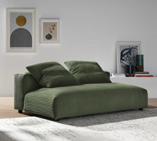 Load image into Gallery viewer, Solace Modular Corduroy Upholstered Armless Loveseat