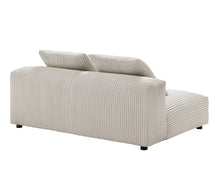 Load image into Gallery viewer, Solace Modular Corduroy Upholstered Armless Loveseat