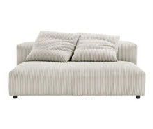 Load image into Gallery viewer, Solace Modular Corduroy Upholstered Armless Loveseat