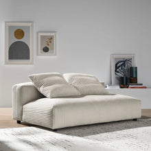 Load image into Gallery viewer, Solace Modular Corduroy Upholstered Armless Loveseat