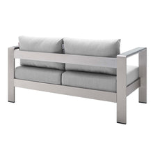 Load image into Gallery viewer, Shore Sunbrella® Fabric Aluminum Outdoor Patio Loveseat