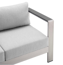 Load image into Gallery viewer, Shore Sunbrella® Fabric Aluminum Outdoor Patio Loveseat