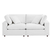 Load image into Gallery viewer, Commix Down Filled Overstuffed Performance Velvet Loveseat