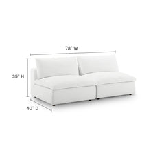 Load image into Gallery viewer, Commix Down Filled Overstuffed Armless Sectional Sofa