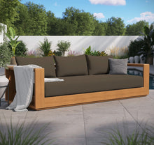 Load image into Gallery viewer, Tahoe Outdoor Patio Acacia Wood Sofa