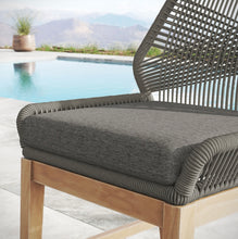 Load image into Gallery viewer, Wellspring Outdoor Patio Teak and Rope Counter Stool