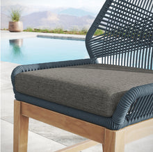 Load image into Gallery viewer, Wellspring Outdoor Patio Teak and Rope Counter Stool