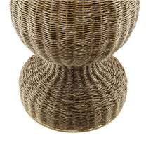 Load image into Gallery viewer, Zale 36" Marble and Seagrass Dining Table in White Natural